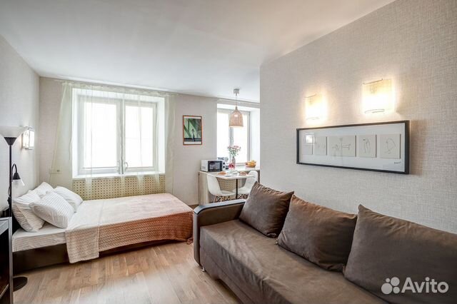 

Квартира-студия, 30 м², 2 кровати