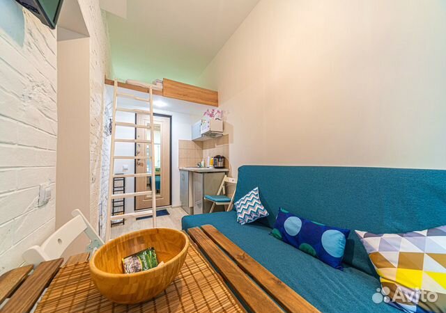 

Квартира-студия, 12 м², 2 кровати