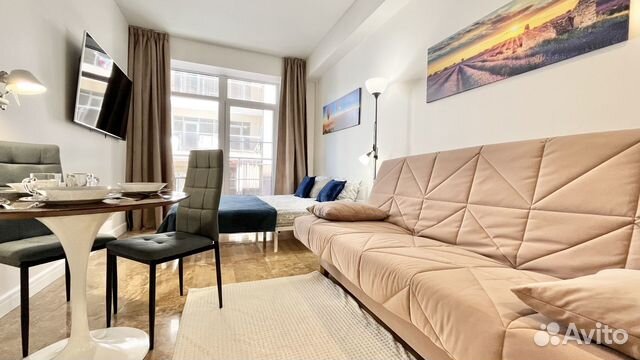 

Квартира-студия в апарт-отеле, 35 м², 2 кровати