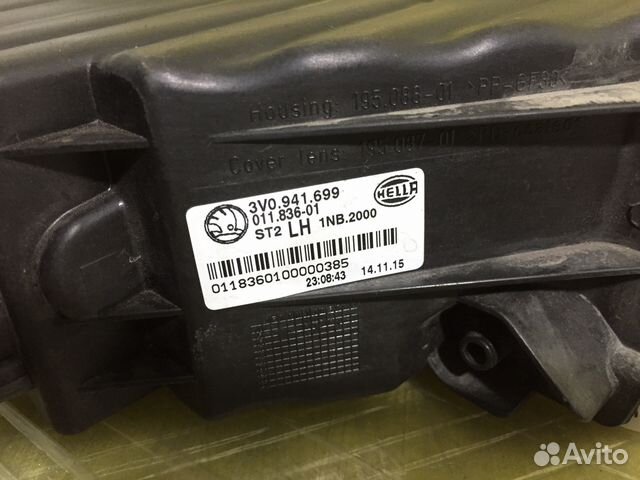 Птф левая Skoda Superb 3