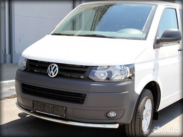 Защита переднего бампера на transporter T5 Защита переднего бампера на transporter T5
