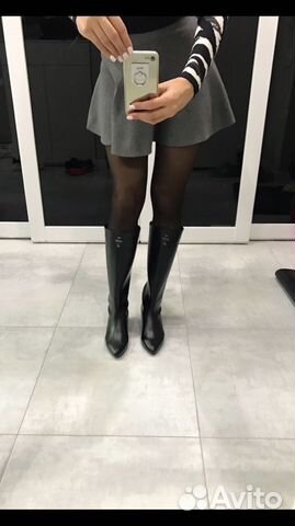Сапоги новые кожаные