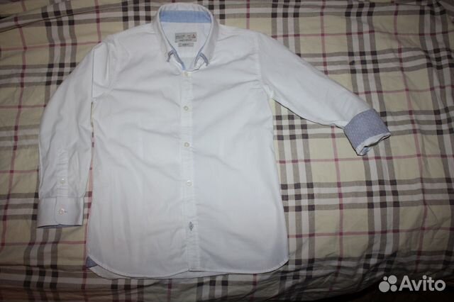 Белая рубашка Zara (128)
