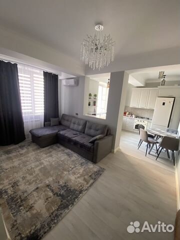 

1-к. квартира, 55 м², 2 кровати