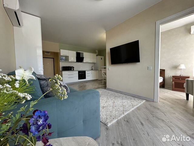 

1-к. квартира, 44 м², 2 кровати