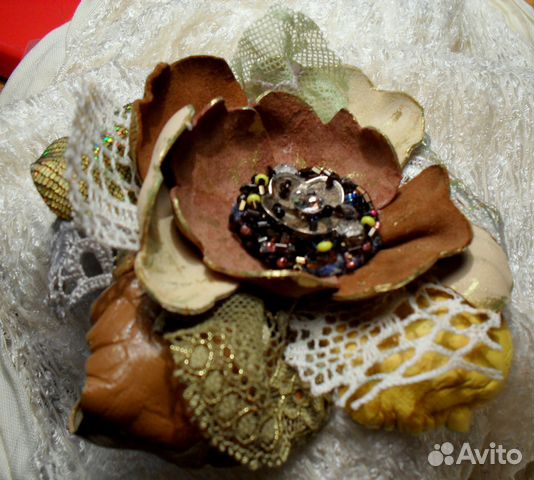 Три новые валяные шляпки,броши. Франция