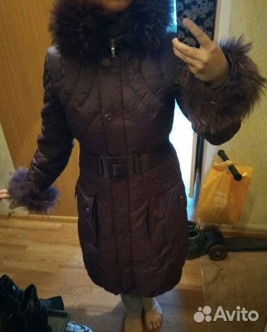 Пальто зимнее пуховик 44 46 48