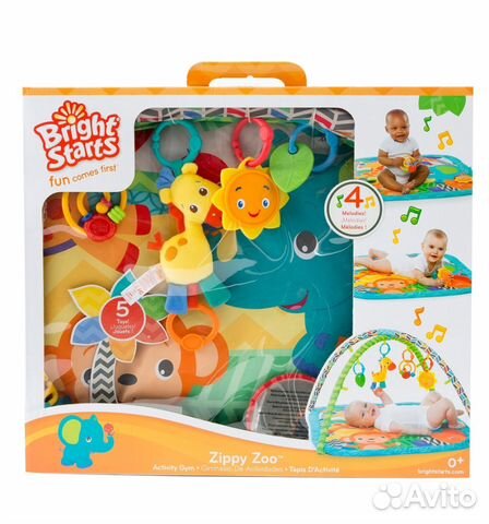 Развивающий коврик Bright Starts Веселый жираф Развивающий коврик Bright Starts Веселый жираф