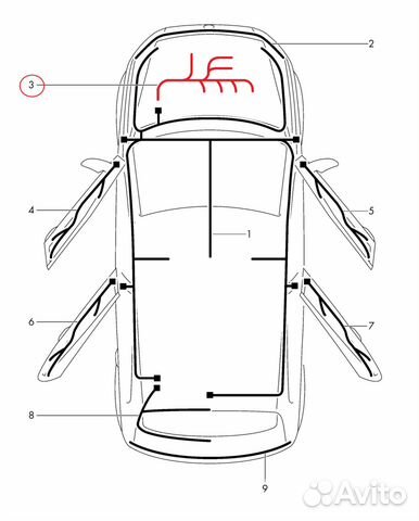 Коса моторная 1.2 Polo HB Поло 5 хетчбэк Fabia