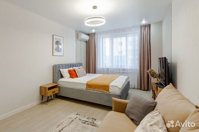 

1-к. квартира, 44 м², 2 кровати