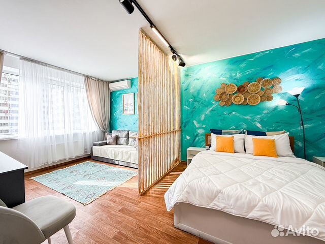 

1-к. квартира, 37 м², 2 кровати