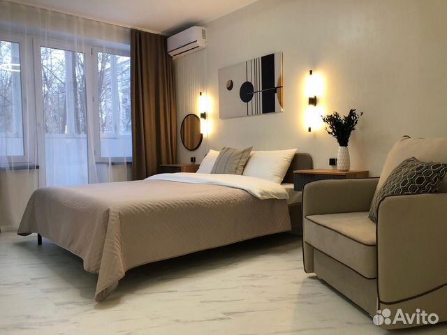 

1-к. квартира, 27 м², 2 кровати