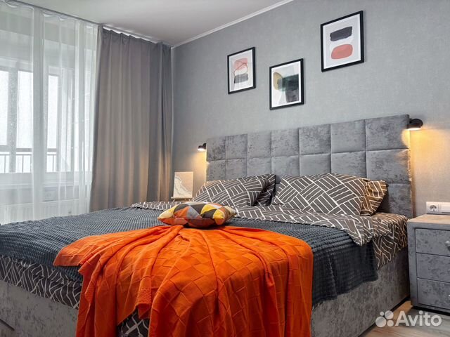 

1-к. квартира, 42 м², 3 кровати