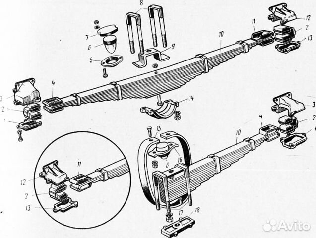 Крепление рессор уаз буханка нового образца
