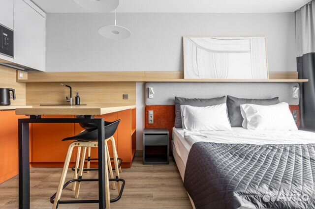 

Квартира-студия, 27 м², 1 кровать