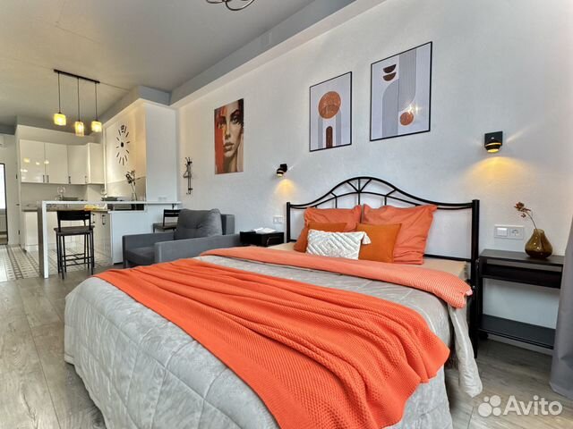 

Квартира-студия, 32 м², 2 кровати