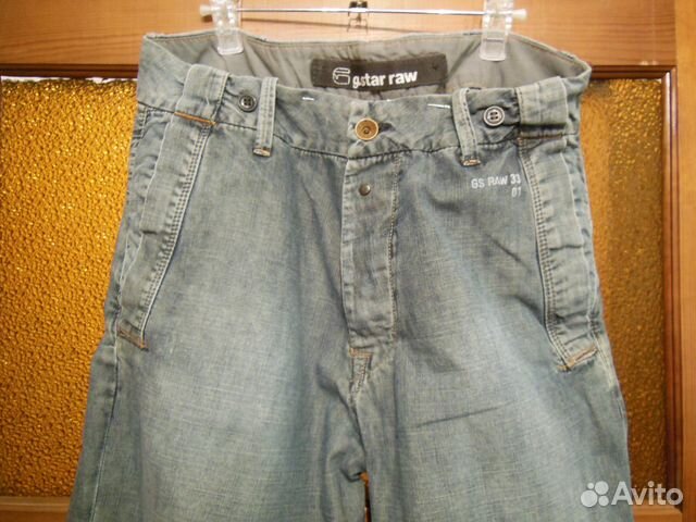 Джинсы летние G-Star Raw W32 L34 хлопок