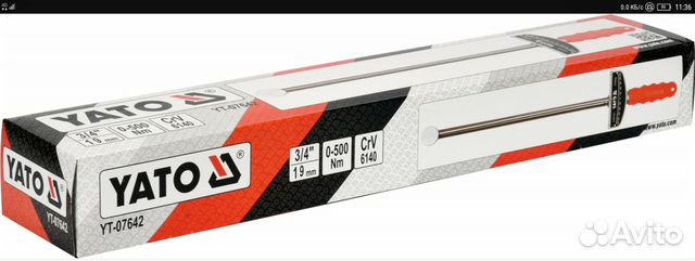 Ключ динамометрический стрелочный Yato 3/4