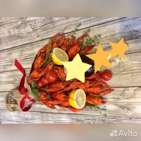 Мужской букет с Раками Мужской букет с Раками