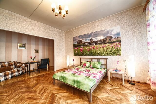 

1-к. квартира, 60 м², 3 кровати