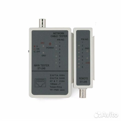 Тестер LAN cablexpert NCT-1, для RJ-45, RG-58