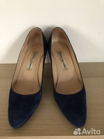 Туфли Manolo Blahnik темно-синие 39,5 Туфли Manolo Blahnik темно-синие 39,5