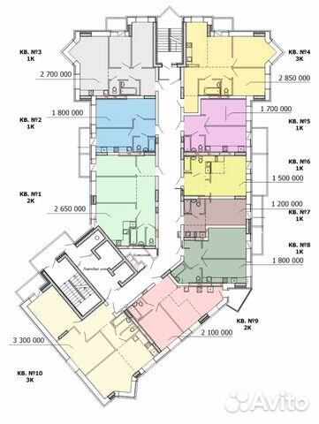 3-к квартира, 56 м², 7/18 эт.