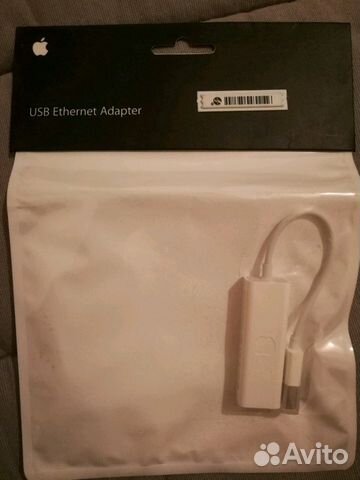 Адаптер Apple USB Ethernet MC704ZM (белый)