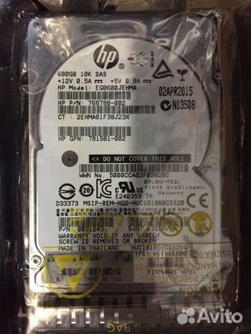 Жесткий диск HP 600Gb 10K 12G SAS 2.5 781577-001 Жесткий диск HP 600Gb 10K 12G SAS 2.5 781577-001
