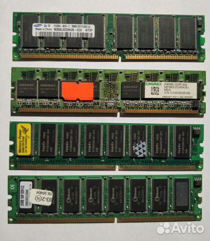 Память DDR, DDR2, DDR3