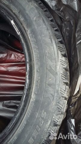 Шины б/у Bridgestone blizzak 195/55 R16, шипы