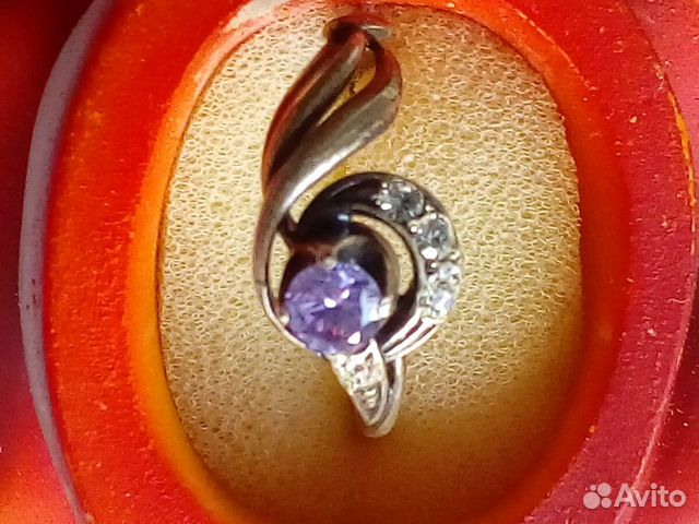 Кольцо р-р 18,5 серебро новое в футляре 