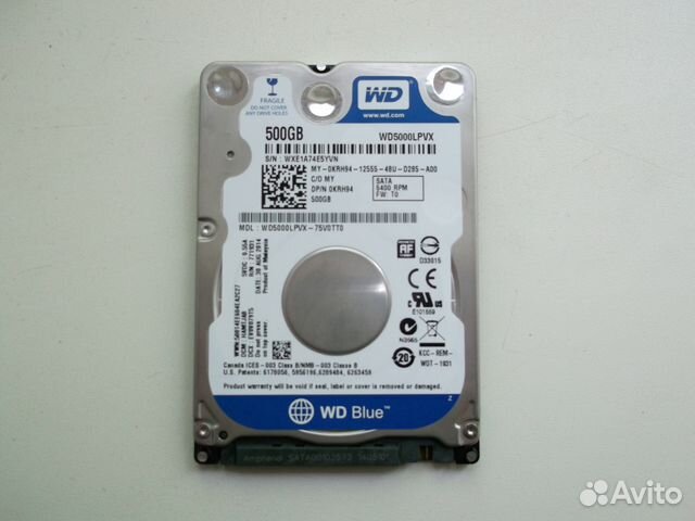 Продам HDD WD blue 2.5 на 500 gb SATA 3