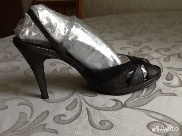 Туфли открытые кожаные Арагона р.38,5-39 Бразилия