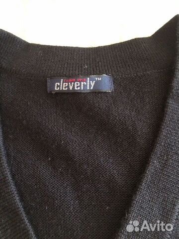 Жилетка черная для школы бренд Cleverly