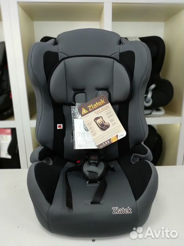 Автокресло 9-36кг Zlatek Atlantic серый стандарт