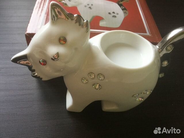 Сувенир-подсвечник Кошка новый Сувенир-подсвечник Кошка новый