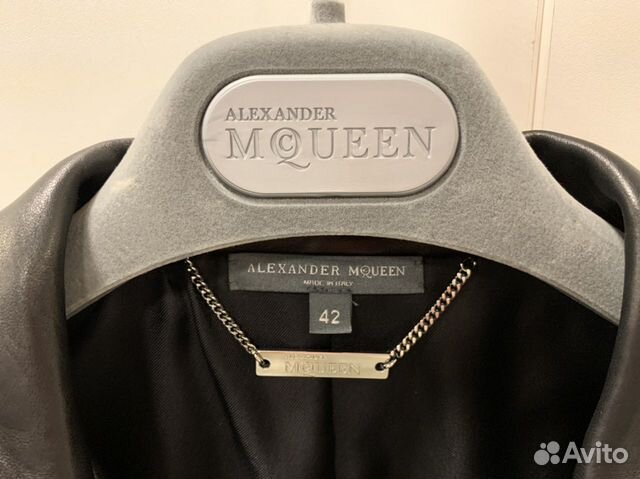 Куртка кожаная, оригинал, alexander mcqueen