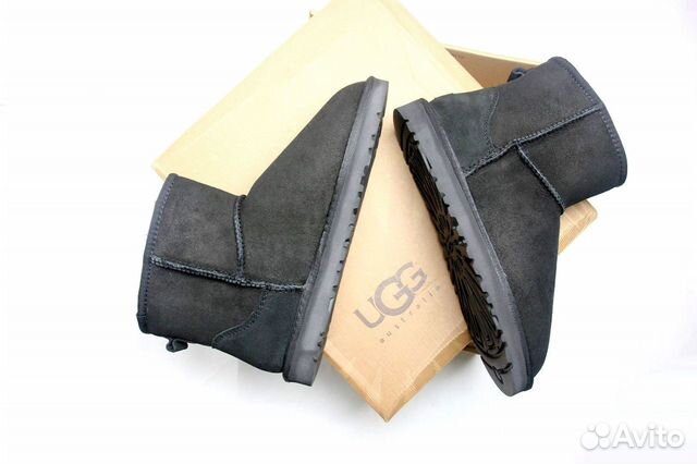 Угги Ugg Mini Black мини натуральные новые черные Угги Ugg Mini Black мини натуральные новые черные