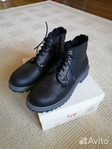 Ботинки il gufo, нубук, мех, 35р. Новые