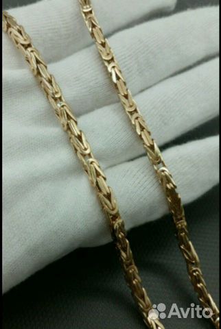 Золотая цепь Лисий хвост квадрат Золотая цепь Лисий хвост квадрат