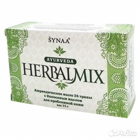 Мыло с кокосовым маслом HerbalMix хербалмикс 75г Мыло с кокосовым маслом HerbalMix хербалмикс 75г