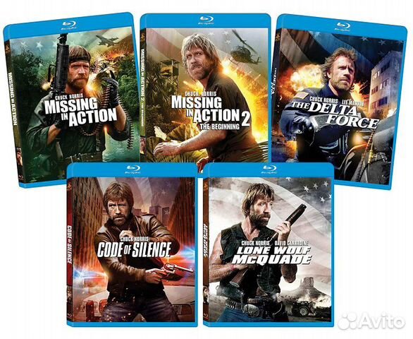 Blu-Ray Диски (Оригинал) Chuck Norris + боевики