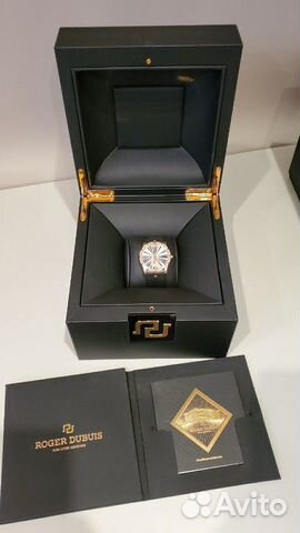 Часы Roger Dubuis Excalibur 36мм, золото, бриллиан