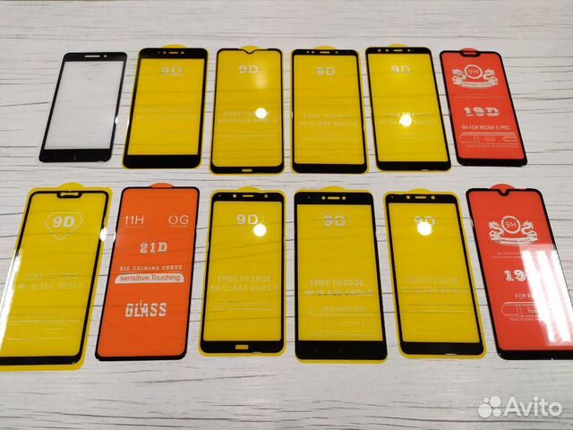 9D Защитные стекла для моделей Xiaomi