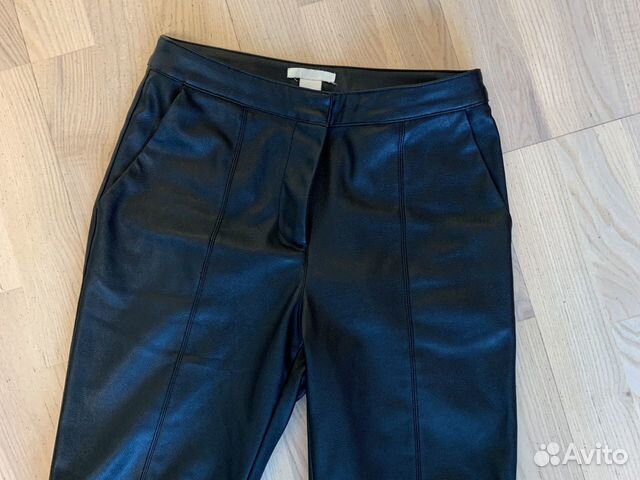 Брюки H&M искусственная кожа XS