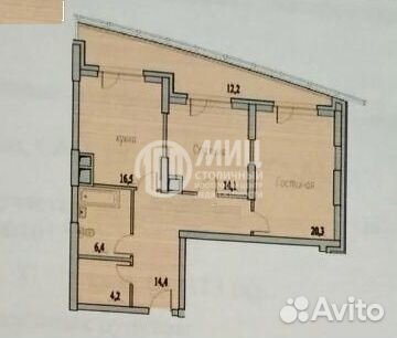 2-к квартира, 85.3 м², 7/28 эт.