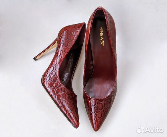 Роскошные новые туфли Nine West кожа, бордо 26,5