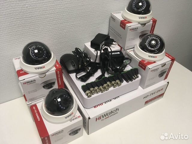 Комплект видеонаблюдения на 4 внутр. камеры 2Mp