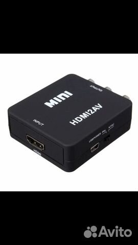 Переходник,адаптер, конвектор с hdmi на RCA (AV)